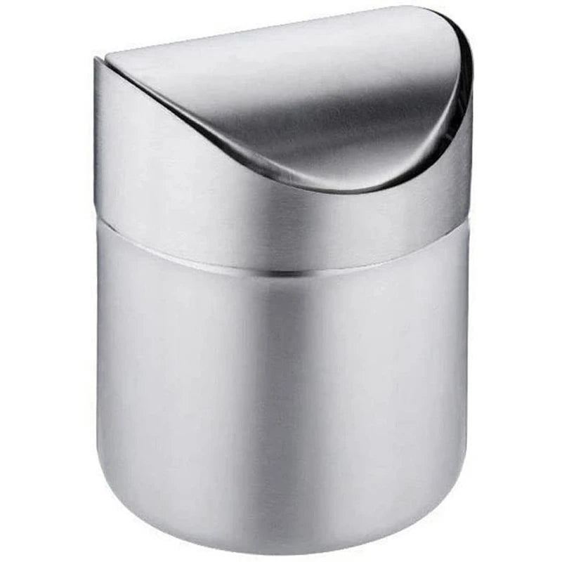 Mini poubelle de bureau en inox