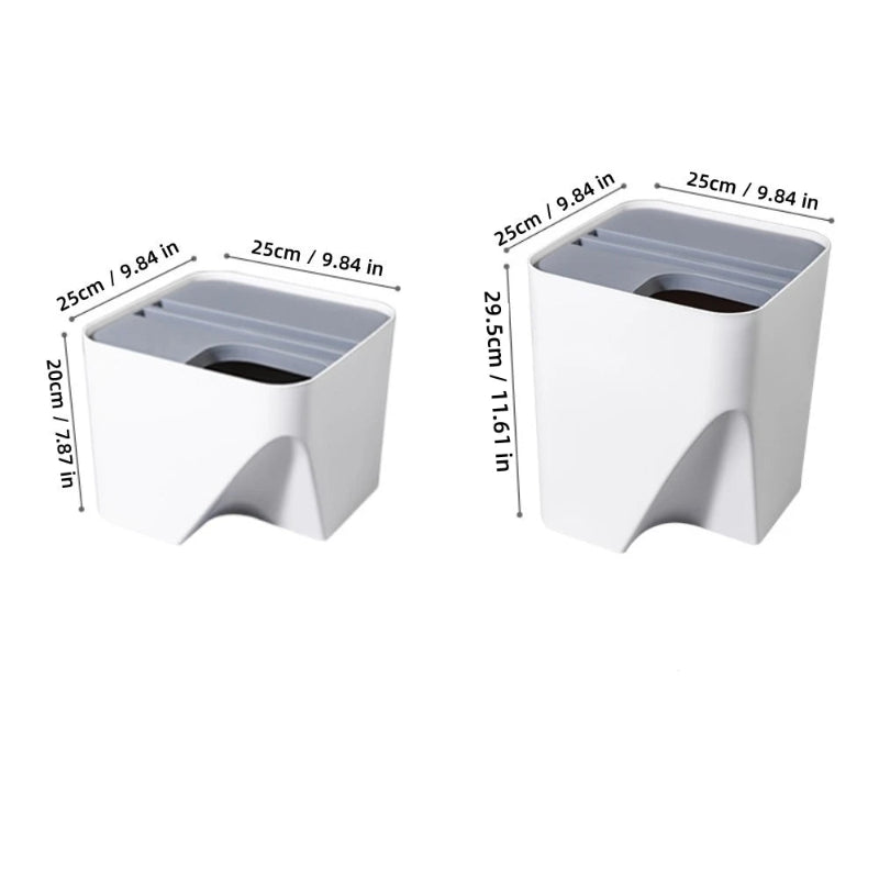 Dimension de la Poubelle tri selectif empilables