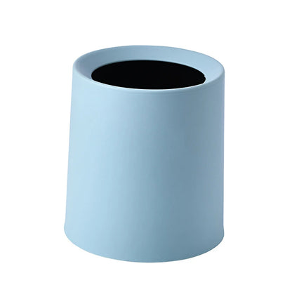 Mini poubelle de bureau bleue simple