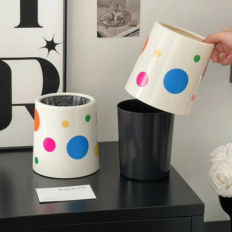 Seau de la Petite poubelle de bureau motif bulle