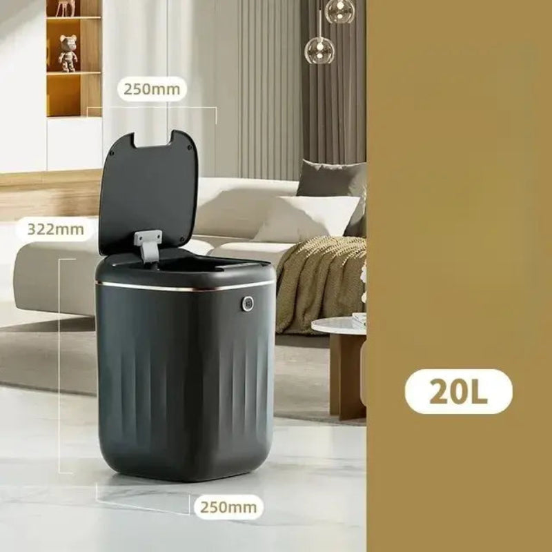 Poubelle automatique 20L noire