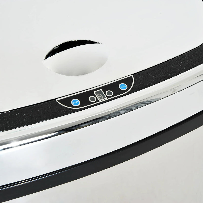 Bouton de la Poubelle automatique blanche 68L
