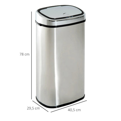 Dimension de la Poubelle automatique blanche 68L