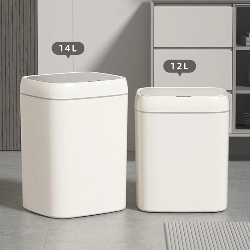 Différentes capacité de la Poubelle automatique crème 13L
