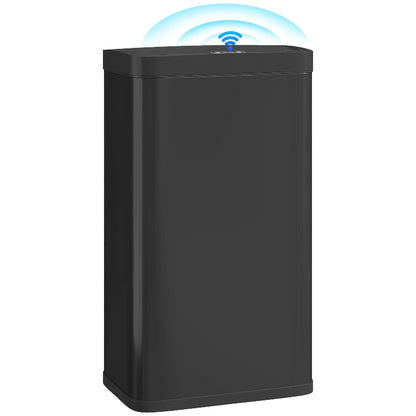 Poubelle automatique noire 45L