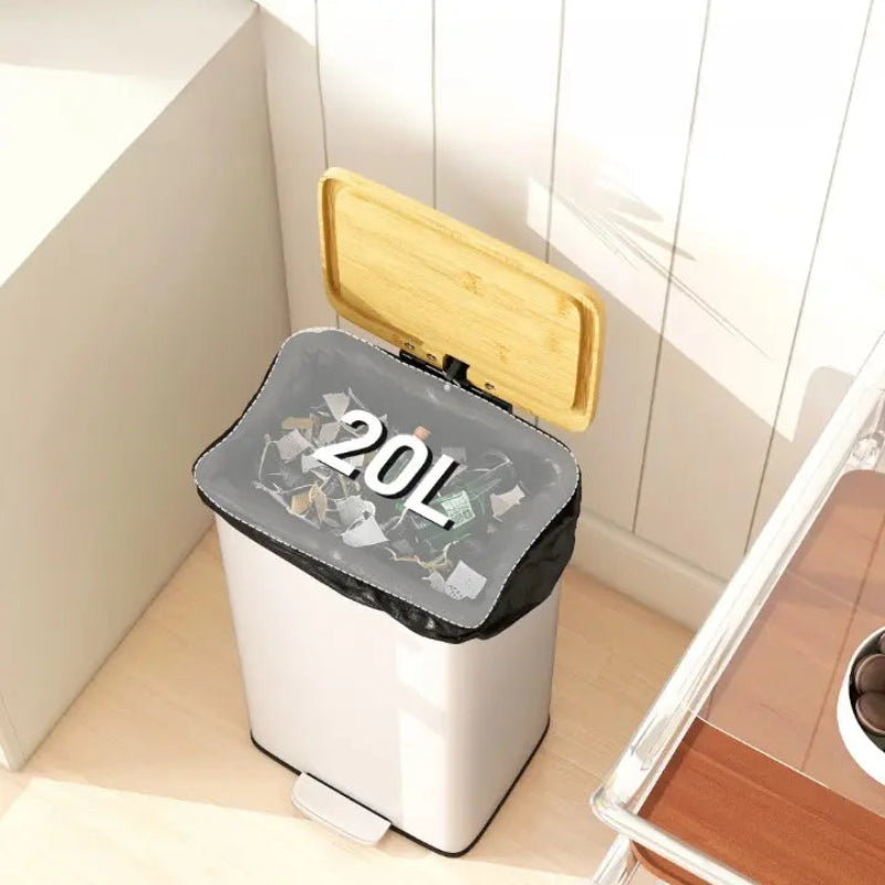 Capacité de la Poubelle blanche naturelle 20L