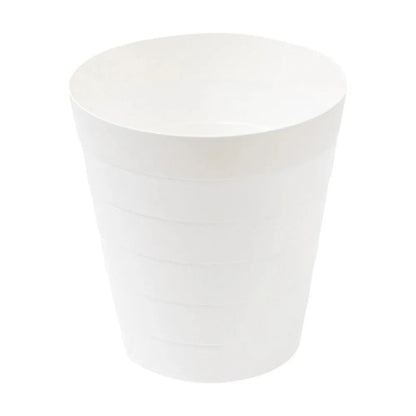 Poubelle classique en plastique blanche