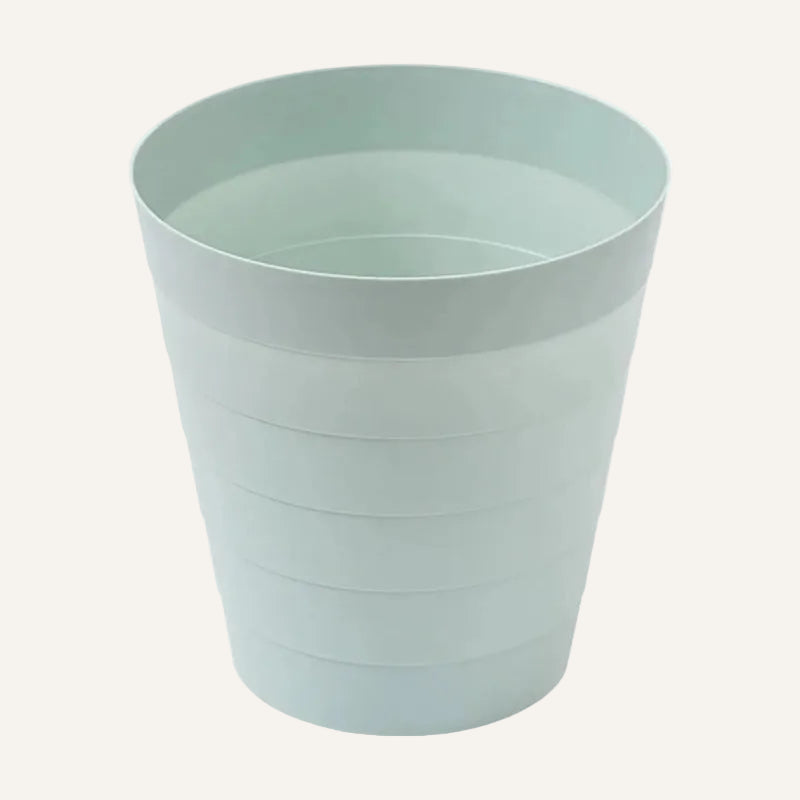 Poubelle classique en plastique verte