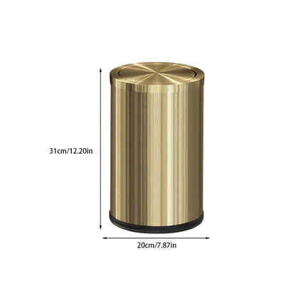 Dimension de la Poubelle à couvercle en inox 9L