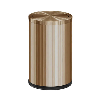 Poubelle à couvercle en inox 9L rose gold