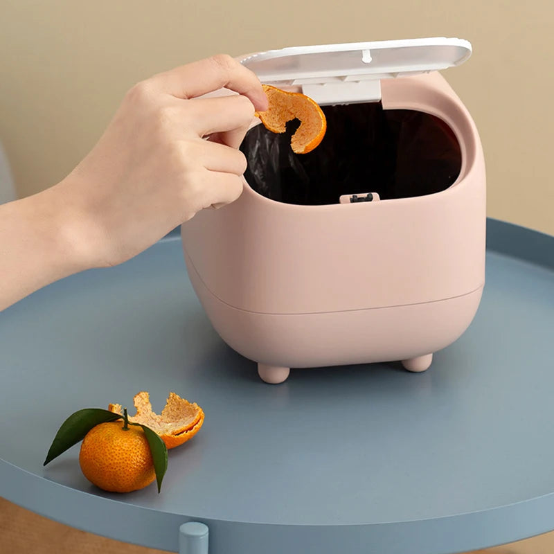 Poubelle de bureau Ninja couvercle ouvert