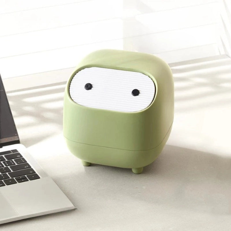 Poubelle de bureau Ninja vert clair