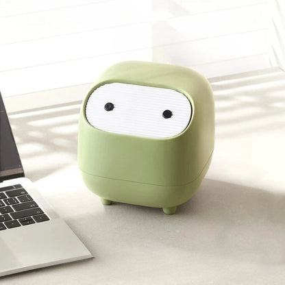 Poubelle de bureau Ninja vert clair