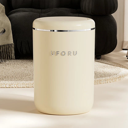 Poubelle de chambre beige 9L
