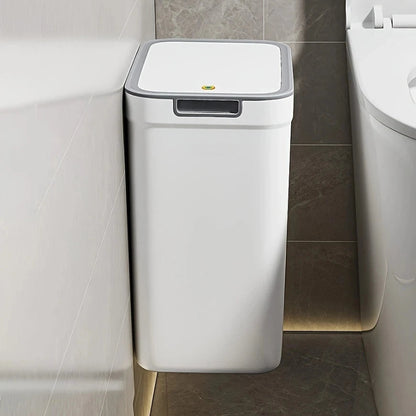 Poubelle de salle de bain blanche 9L