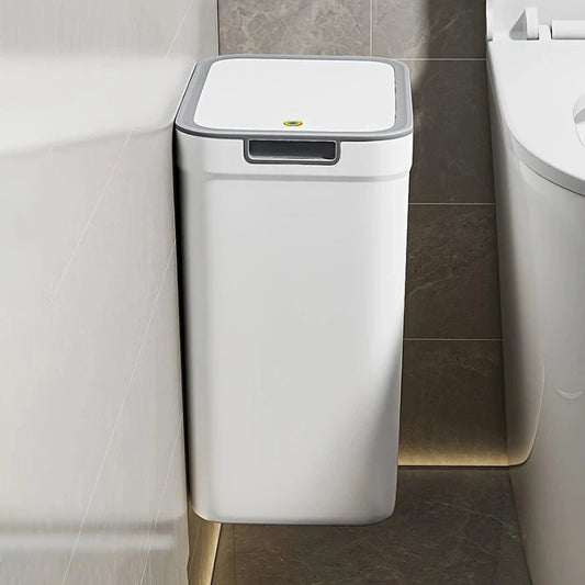 Poubelle de salle de bain blanche 9L