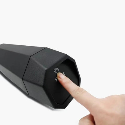 Démonstration de la Poubelle de voiture noire à couvercle push