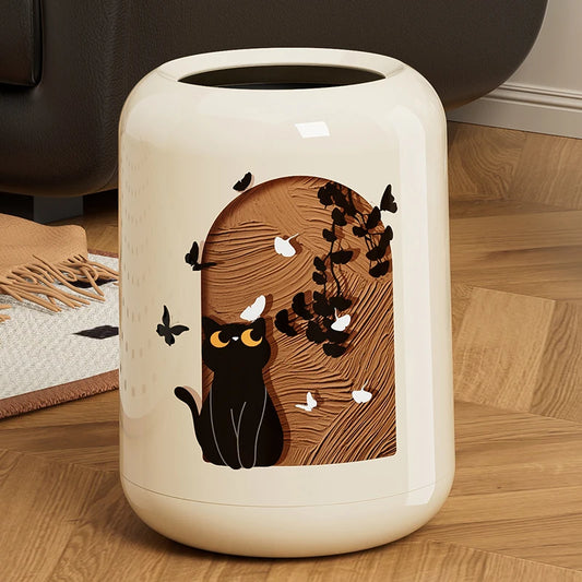 Poubelle design chaton mignon