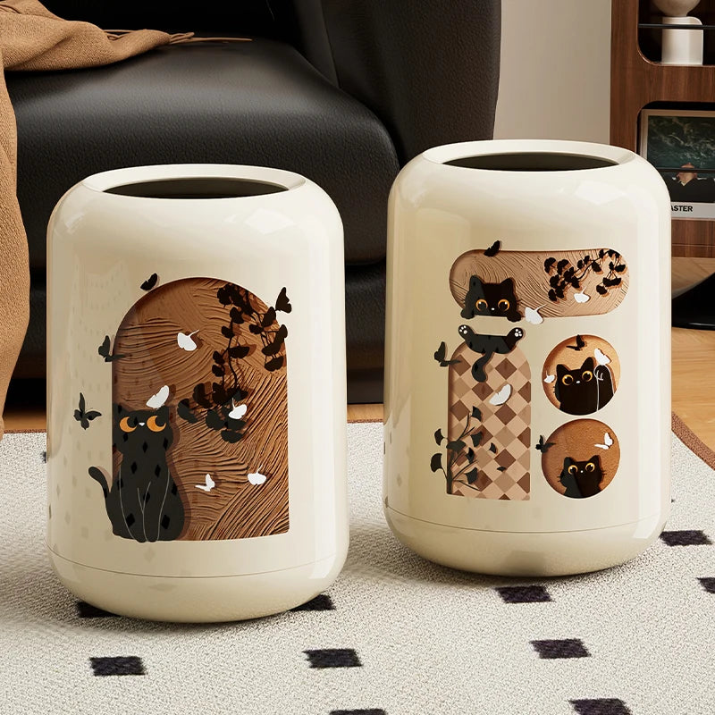 2 design de la Poubelle design chaton mignon