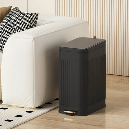 Poubelle design luxe 10L à couvercle noire