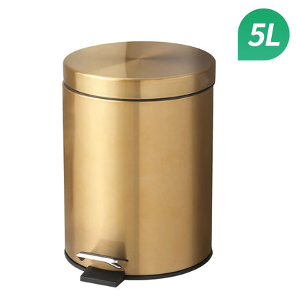 Poubelle doree 5L 