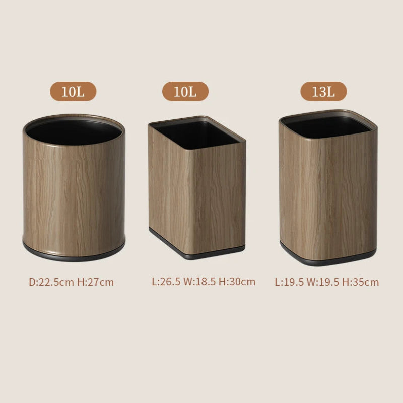 Dimension de la Poubelle en bois moderne