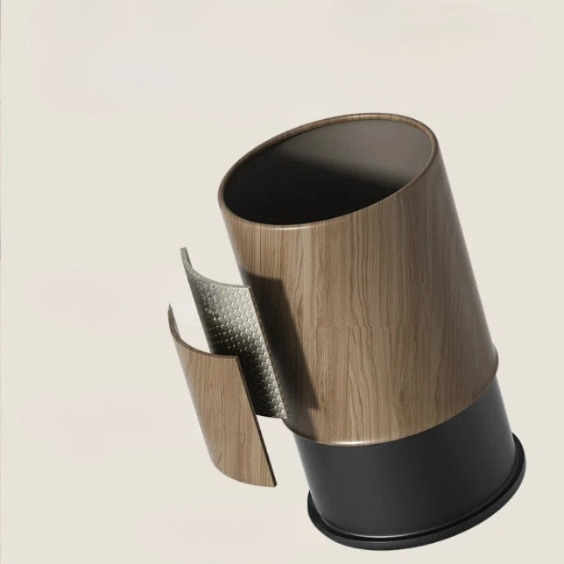 Matière de la Poubelle en bois moderne