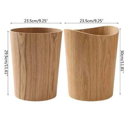 Poubelle en bois nordique dimension
