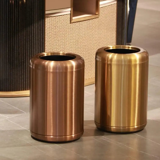 Poubelle en inox ronde 8L
