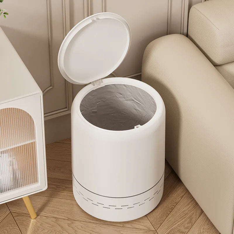 Couvercle ouvert de la Poubelle en plastique 12L