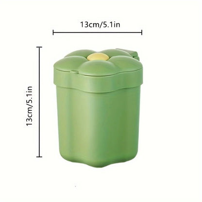 Dimension de la Poubelle en plastique design fleurie