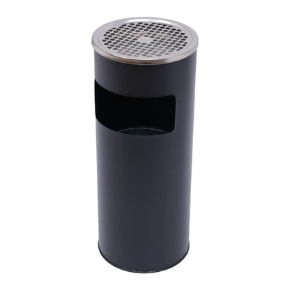 Poubelle exterieure noire 15L de côté 