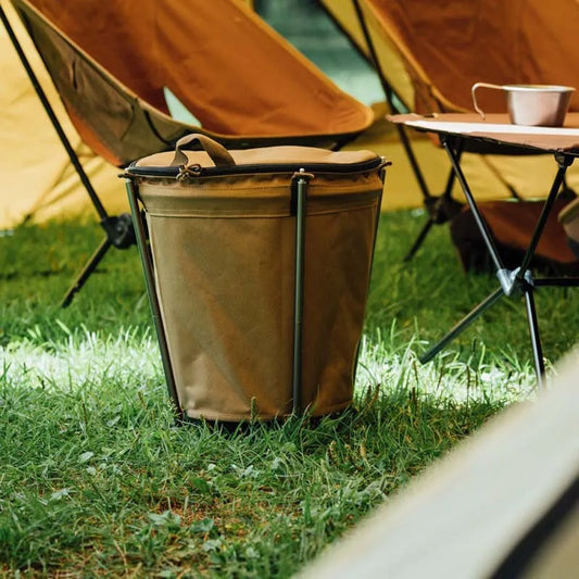 Poubelle exterieure rigide pour camping