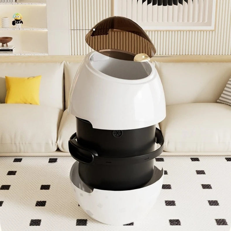 Caractéristiques de la Poubelle moderne design oeuf