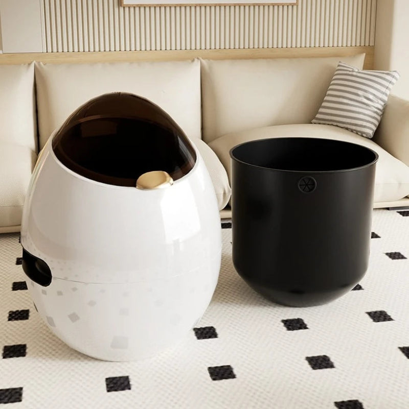 Poubelle moderne design oeuf seau