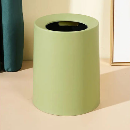 Poubelle moderne verte ronde