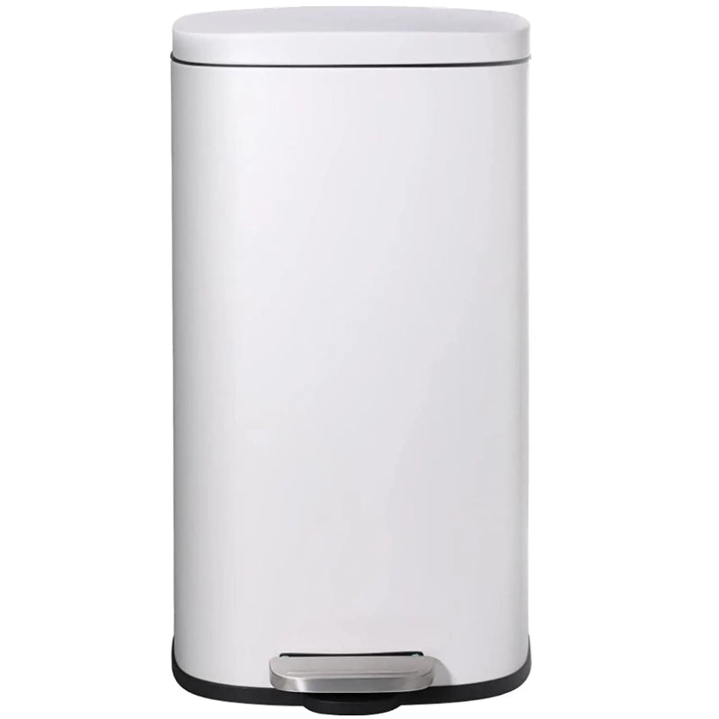 Poubelle à pédale blanche 30L