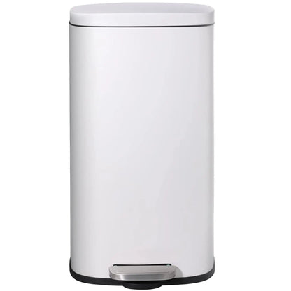 Poubelle à pédale blanche 30L