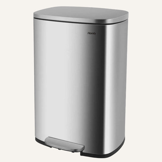 Poubelle à pedale en inox 50L