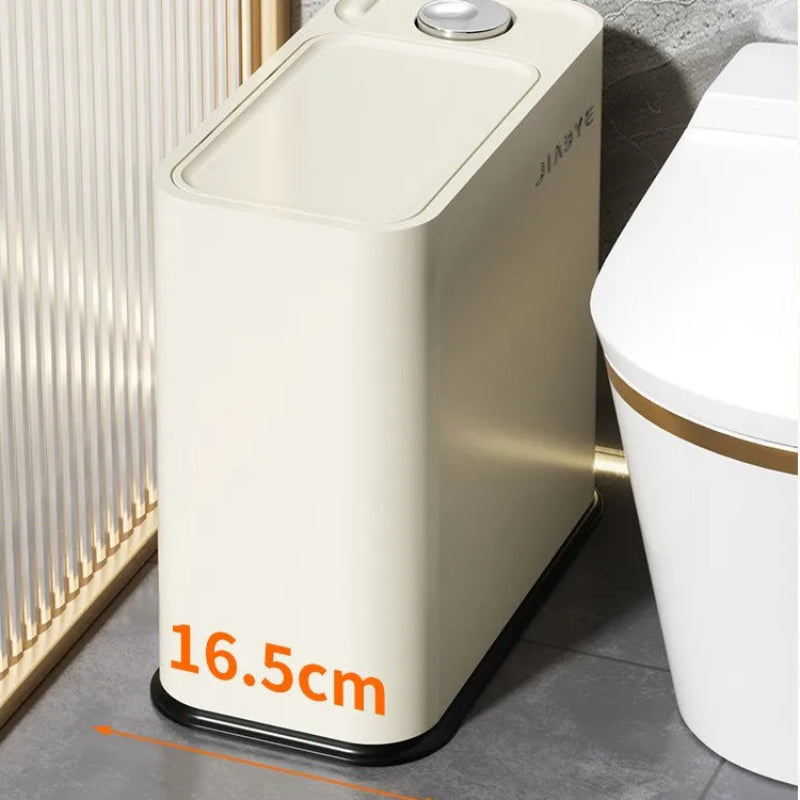 La largeur de la Poubelle salle de bain couvercle à pression