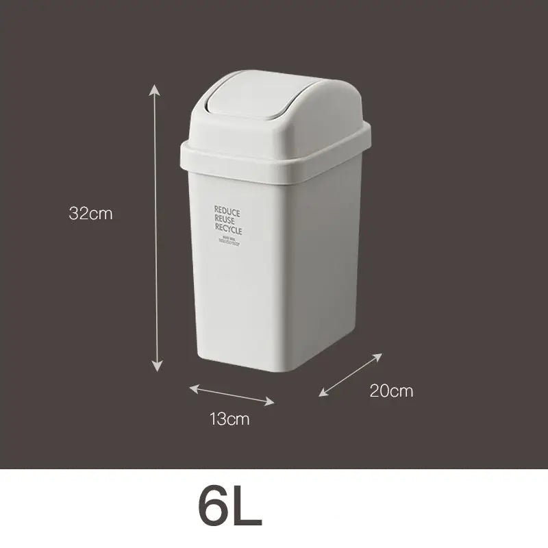 Dimension de la  Poubelle style japonaise 6L 