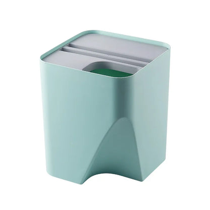 Poubelle tri selectif empilables bleue 13L