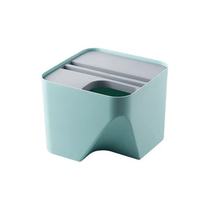 Poubelle tri selectif empilables bleue 8L