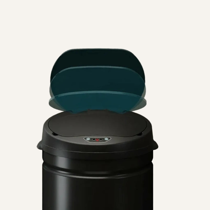 Le couvercle silencieux de la poubelle automatique noire 42L