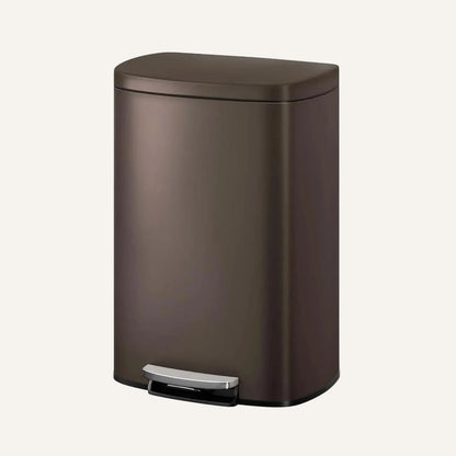 poubelle cuisine 50L marron