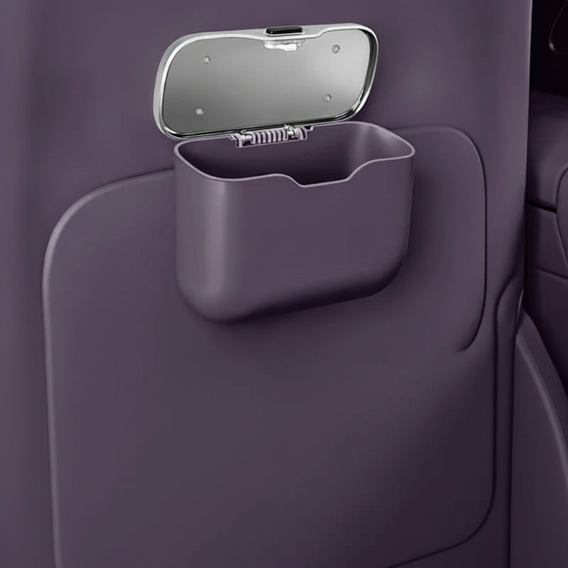 poubelle de voiture design moderne violette