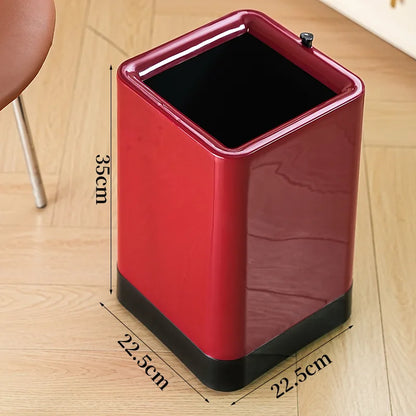 Dimension de la poubelle en plastique design minimaliste carrée