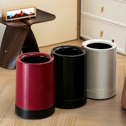 poubelle en plastique design minimaliste ronde