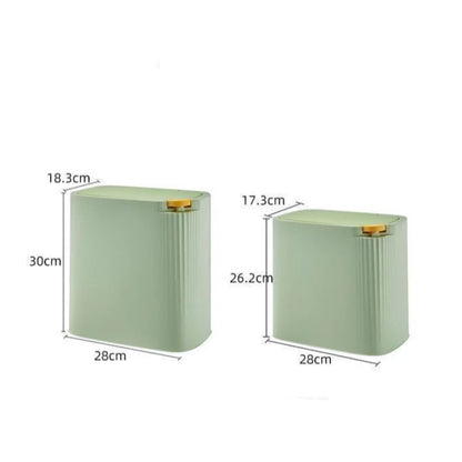 Dimension de la poubelle salle de bain rectangulaire 